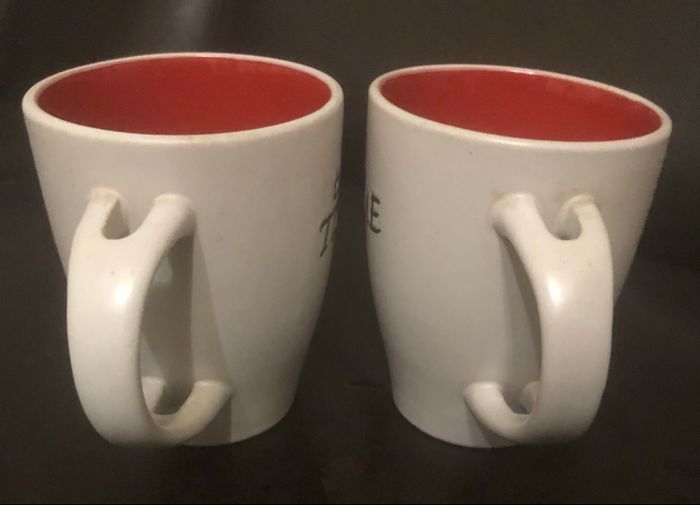 Mugs »Tea Time »blancs et rouges - photo numéro 2