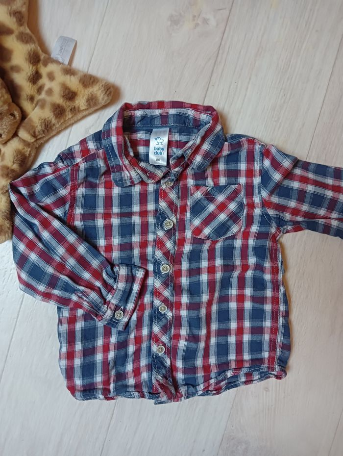 Chemise garçon à carreaux 86cm - photo numéro 2
