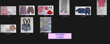 Lot habits 3 mois fille