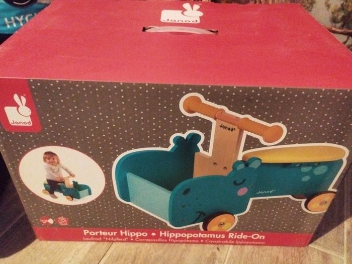 Porteur hippo en bois Janod