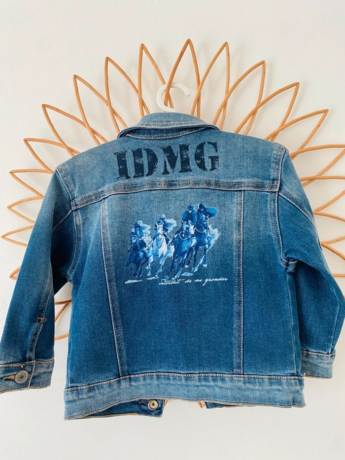 Veste en jean Interdit de me gronder 18 mois - photo numéro 5