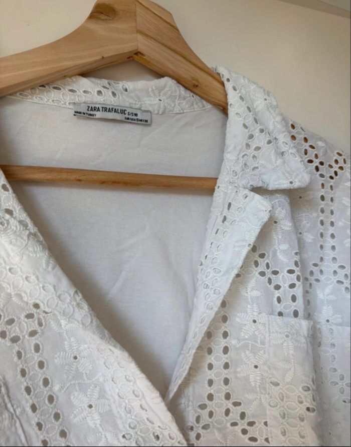 Tee shirt Zara broderie anglaise - photo numéro 2