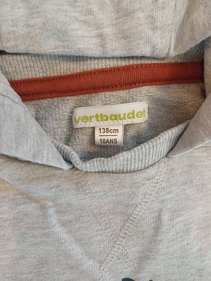 Sweat à capuche gris - VertBaudet - photo numéro 6