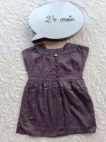 Robe Fille 24 mois Sergent major 100% coton