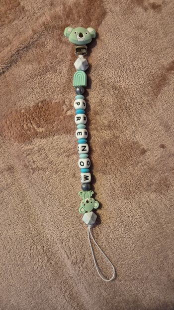 Attache sucette silicone  personnalisé