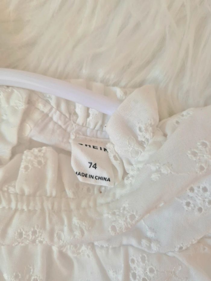 🤍 Jolie blouse blanche Shein 74 cm - photo numéro 3