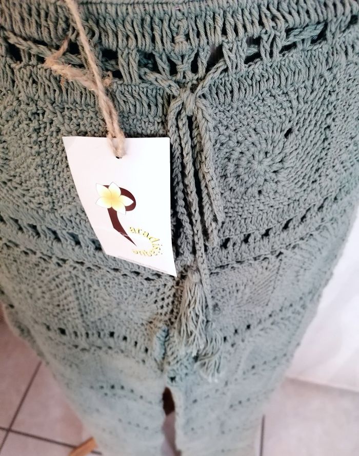 Pantalon crochet été coton taille S M. Neuf - photo numéro 3