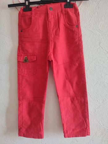 Pantalon rouge Tape à l'oeil 3 ans