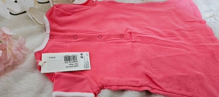 Robe 100% coton Body intégré Petit Bateau Taille 12 mois - photo numéro 3