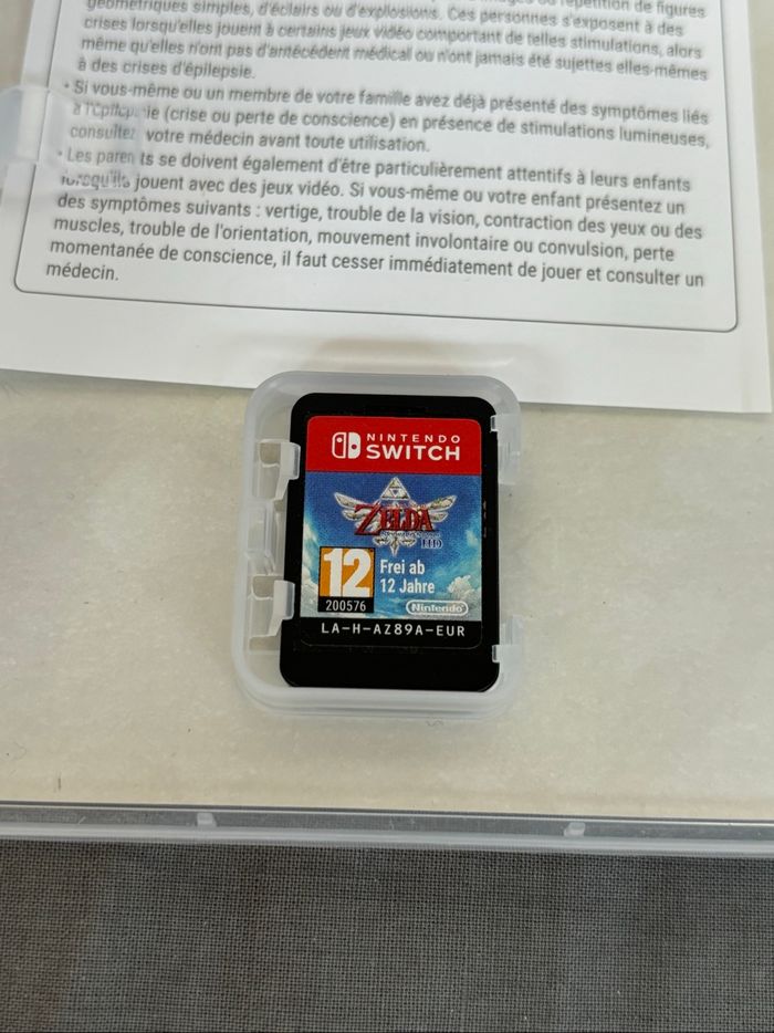 Jeu switch Zelda skyward sword hd - photo numéro 2