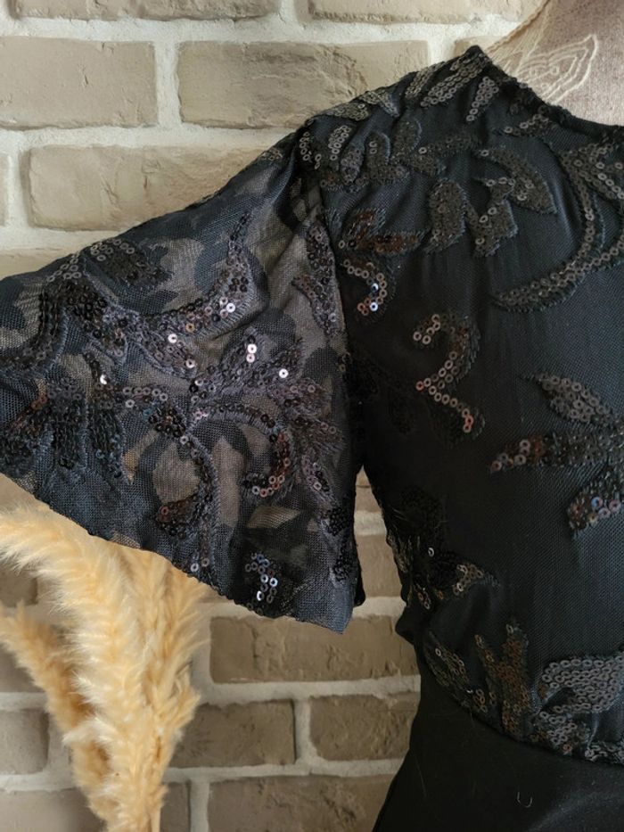 Magnifique combishort noire à sequins Etam - Neuve - photo numéro 9
