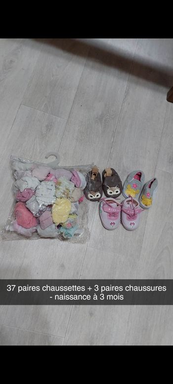Lots chaussette naissance à 3mois