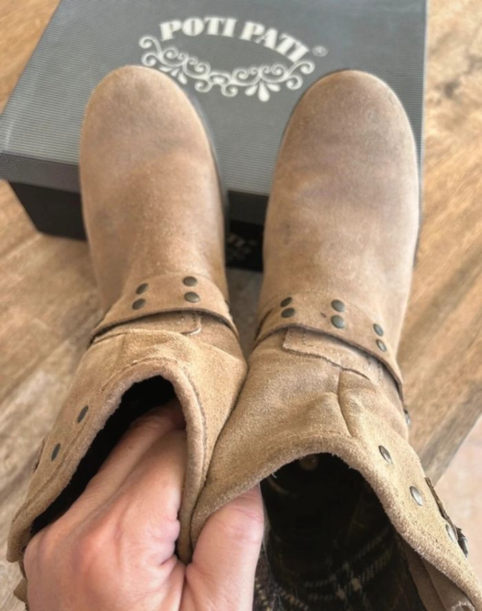 Bottines no issue en cuir pointure 40 - photo numéro 2