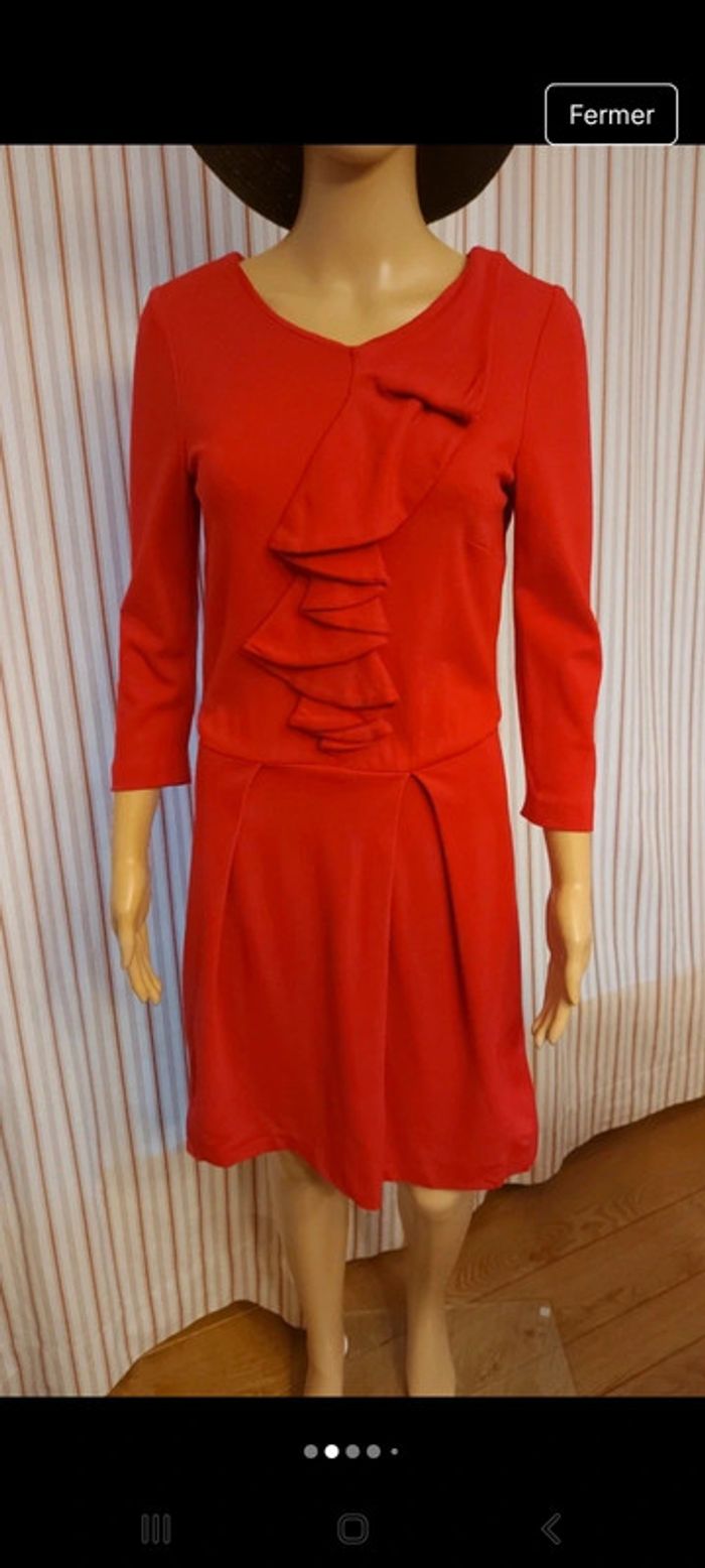 Belle Robe Mer du Nord t 38 rouge framboise - photo numéro 2