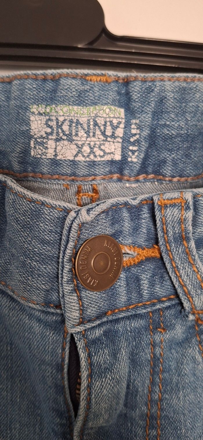 Jean Skinny Kiabi Bleu Délavé Taille Ado 12 ans ou équivalent XXS - photo numéro 2