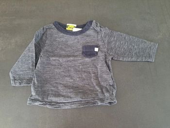 sous pull ligné bleu TAO 3 mois