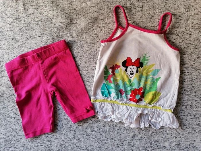 Ensemble leggings et débardeur minnie taille 12 mois
