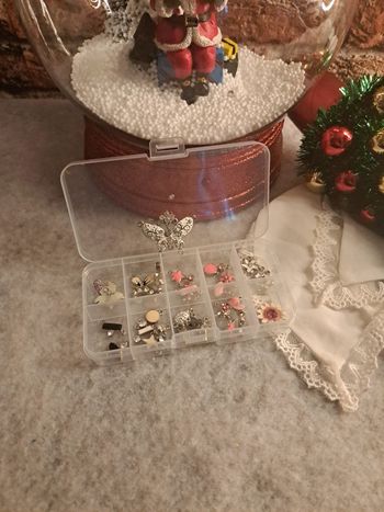 Lot de petites breloques acier inoxydable