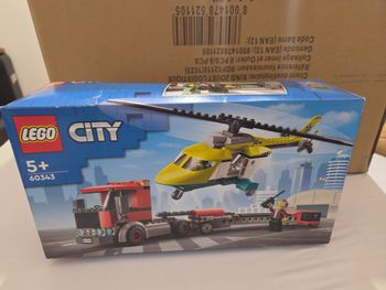 LEGO 60343 City Great Vehicles Le Transport de L'Hélicoptère de Secours