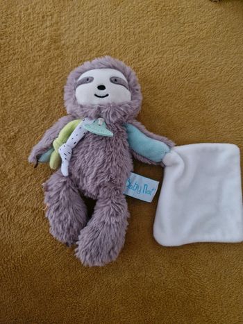 Doudou mouchoir  pantin paresseux