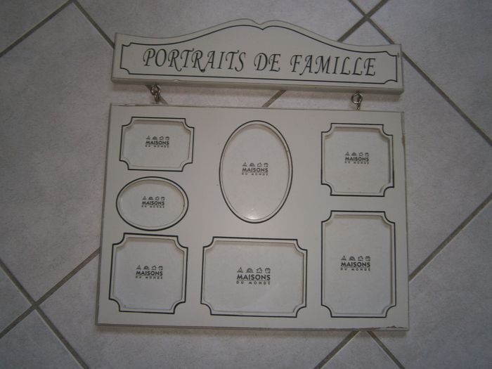 Pêle-mêle photos en bois blanc MAISON DU MONDE