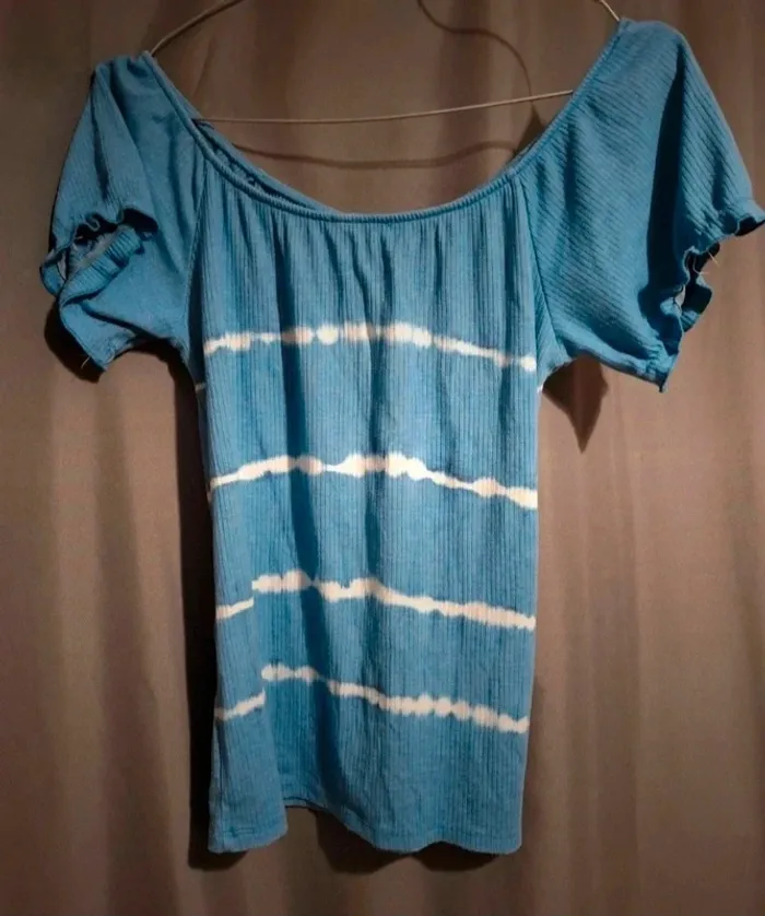 Tee-shirt bleu Cache Cache T38 - photo numéro 3