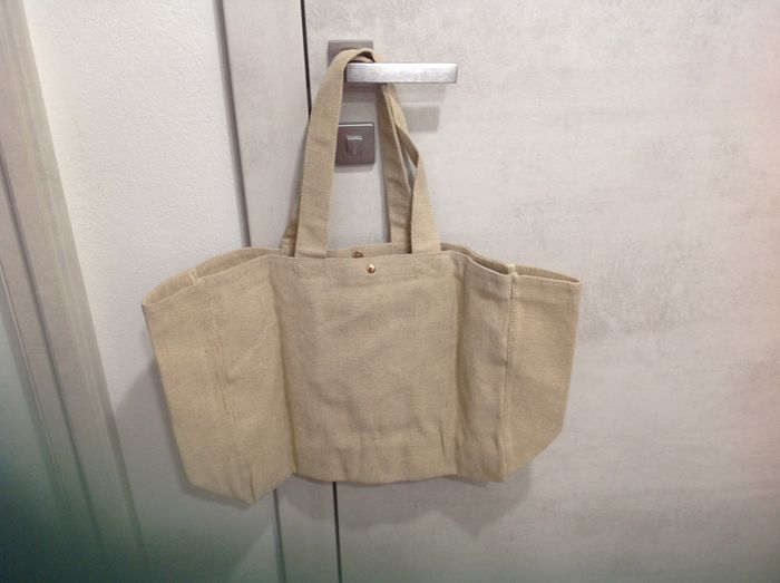 Sac cabas beige en jute et coton Caudalie - photo numéro 4