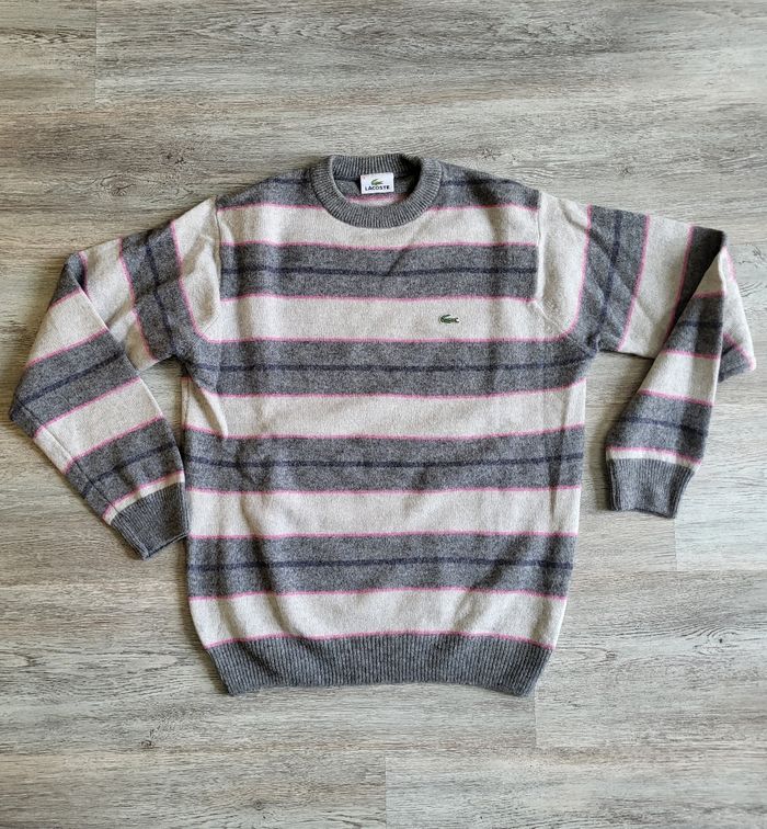 Pull col rond Lavoste taille 5 L état impeccable PURE laine vierge - photo numéro 3