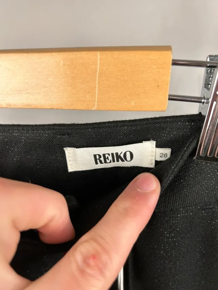 Pantalon taille haute Reiko Noir W26 neuf - photo numéro 5