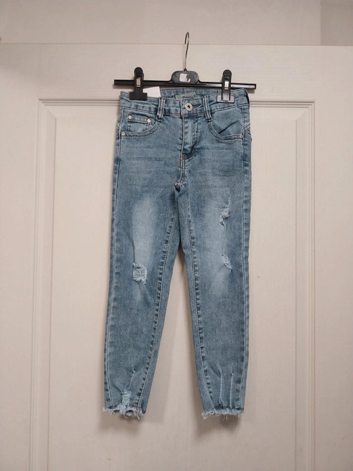 Jean fille 4 ans Dolphins bow