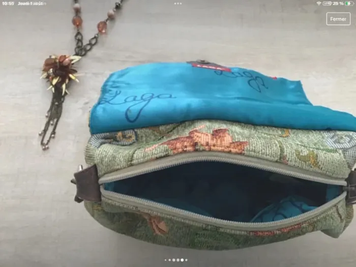 Sac tapisserie et chaine - photo numéro 5