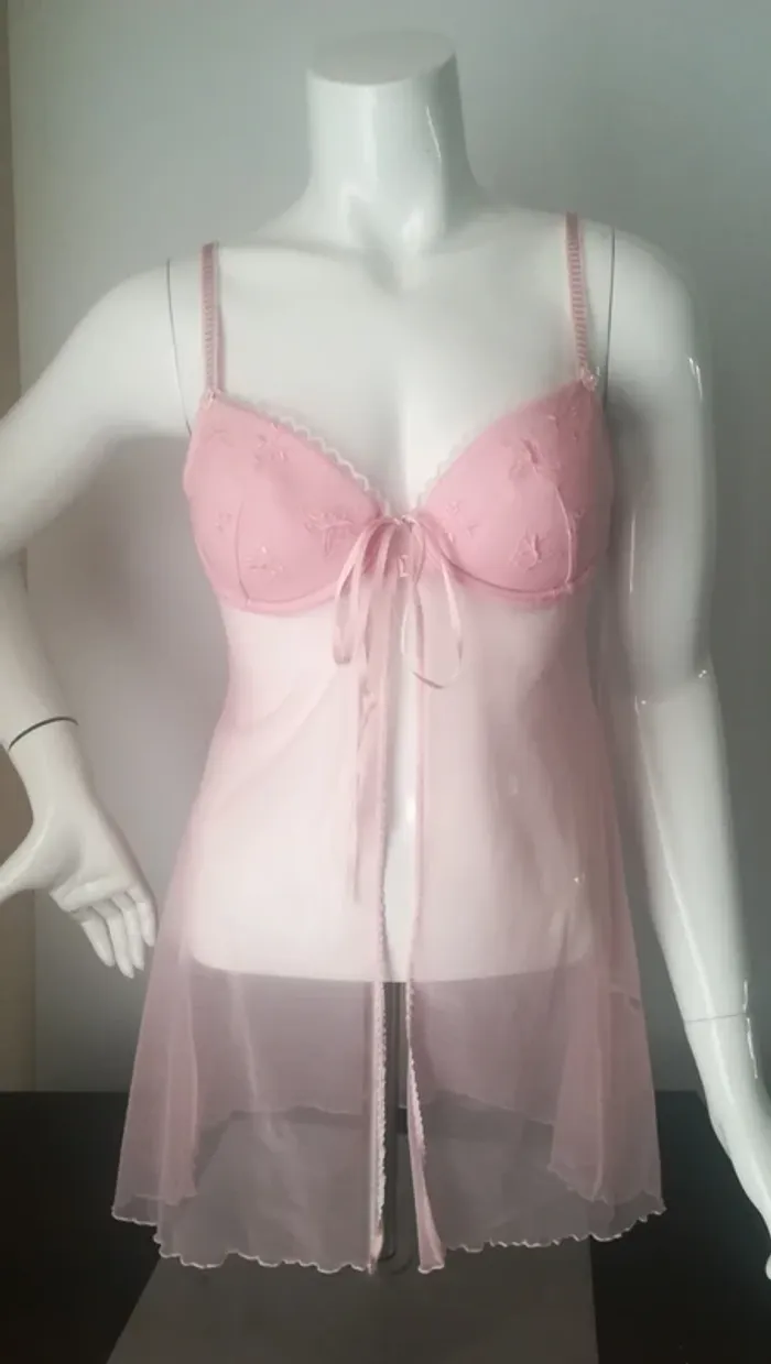 Déshabillé rose 90b