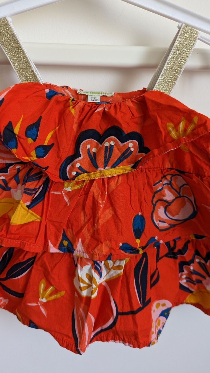 Haut Fleuri style Liberty 3 ans Verbaudet - photo numéro 4