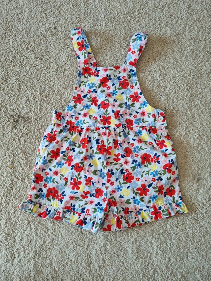 Salopette fleuris été