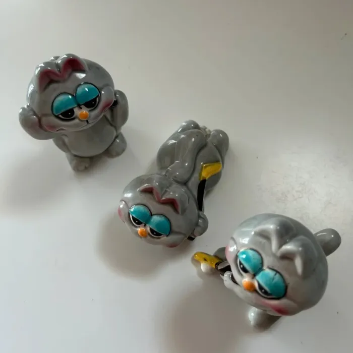 Lot 3 figurines céramique nermal garfield vintage - photo numéro 16