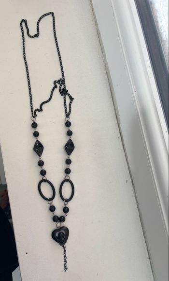 Collier sautoir en cœur 
