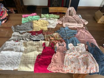 Gros lot vêtements bébé fille 9 mois