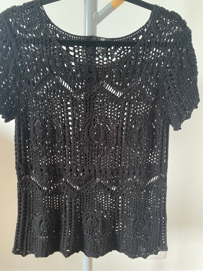 T-shirt crochet H&M - photo numéro 2