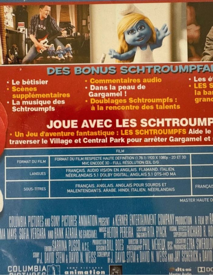 • Blu-ray 3D ~ Les schtroumpfs en 3D • - photo numéro 3