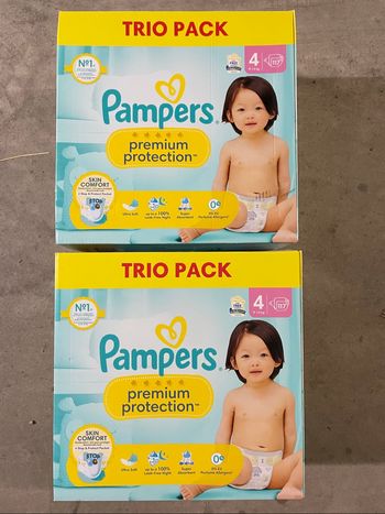234 couches Pampers Premium Protection T4(9 - 14 kg)