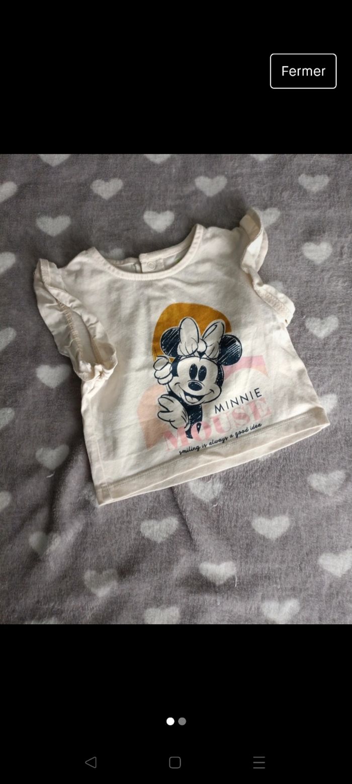 T-shirt minnie 1mois