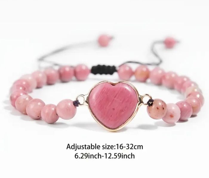 Bracelet rhodochrosite pierre - photo numéro 5