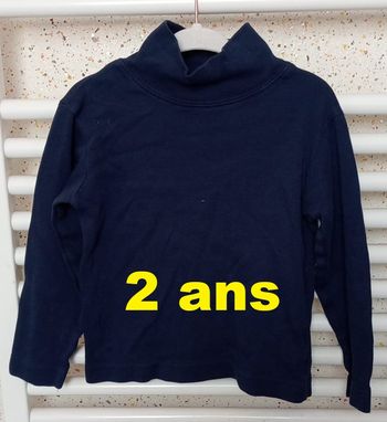 Sous pull bleu marine Taille 2 ans