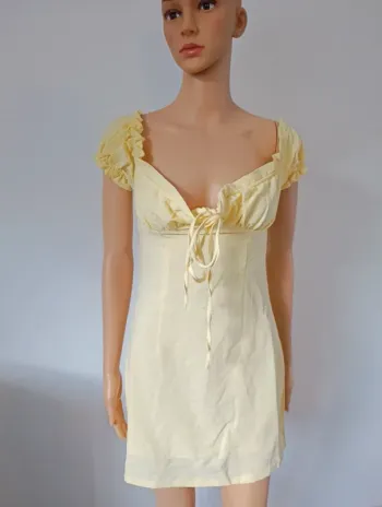 Robe jaune femme taille xs