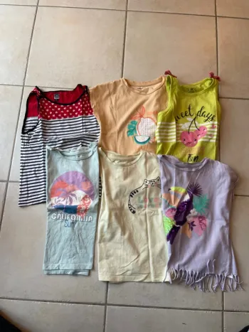 Lot teeshirt manches courtes
