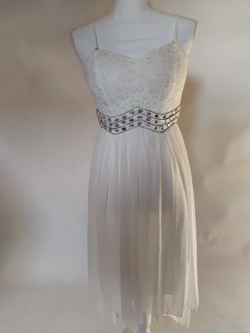 Robe blanche bustier taille L XL