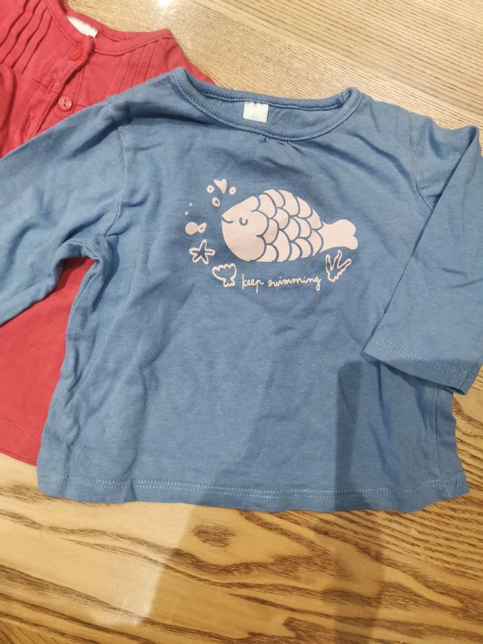 Lot de 10 haut manche longue 6 mois - photo numéro 10