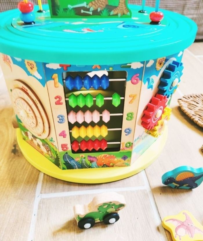 👶Jeu d'éveil - Grand cube multi activités 12 en 1 en bois et plastique - photo numéro 6