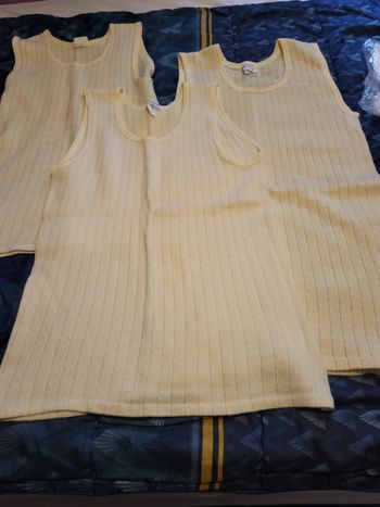 Lot 3 maillots corps laine homme taille 6