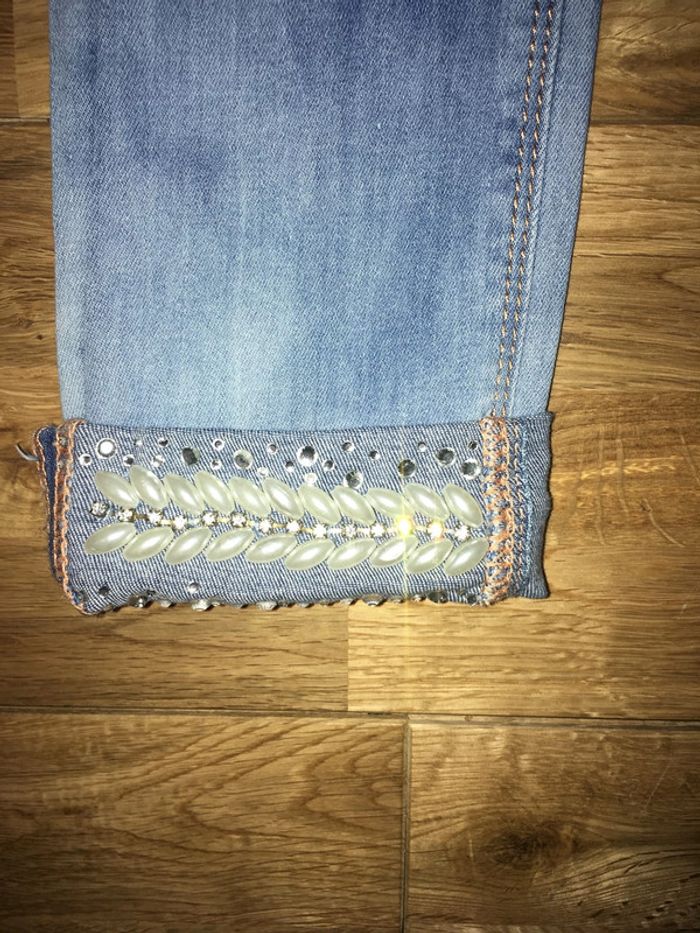 Jeans skinny bleu délavé nickel xs - photo numéro 5